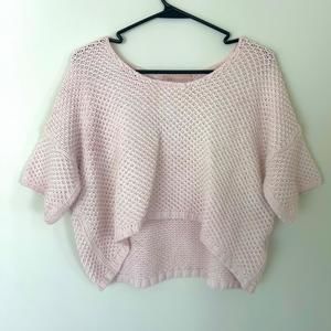 Philosophy Women’s XS Light Pink Sweater Short Sleeve Shirt Pre Owned